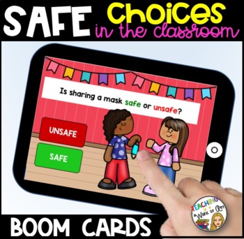 Preview of Safety in the classroom during Covid19 BOOM CARDS- DISTANCE LEARNING