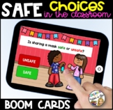 Safety in the classroom during Covid19 BOOM CARDS- DISTANC