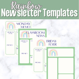 Sage and Rainbow Classroom Newsletter Template