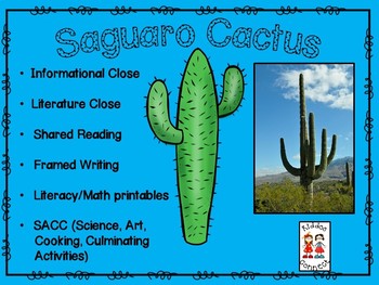 Preview of Saguaro Cactus - with Informational Close and Literacy Close