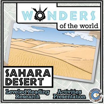 Preview of Sahara Desert - Leveled Reading, Slides, Printables, Activities & Digital INB