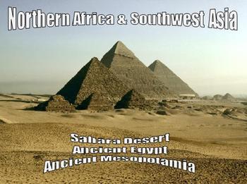 Preview of Sahara Desert; ancient Mesopotamia and Egypt - Promethean Flipchart