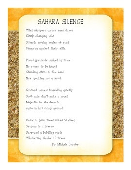 Preview of Sahara Silence Poem