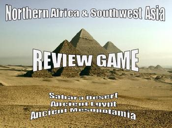 Preview of Sahara, ancient Mesopotamia and Egypt Review Game- Promethean Flipchart
