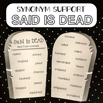 Preview of Said is DEAD - Synonym Writing Support