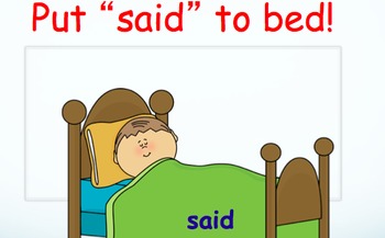 Said To Bed Powerpoint By Mrs Gennaro Teachers Pay Teachers