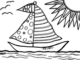 Sailboat Coloring Sheet