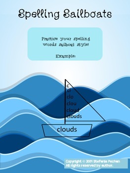 sailboat spelling template