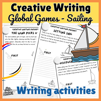 Preview of Sailing Sports Creative Writing Prompts & Sailing Writing Activities