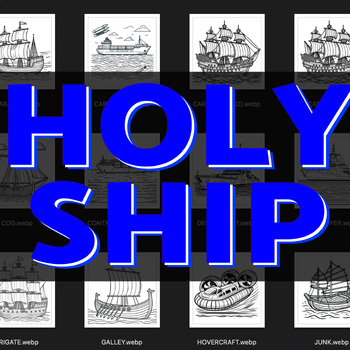 Preview of Sailing Through History - Coloring Pages MEGA PACK | By AlgoThink