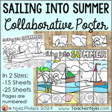 Sailing into Summer Collaborative Coloring Poster