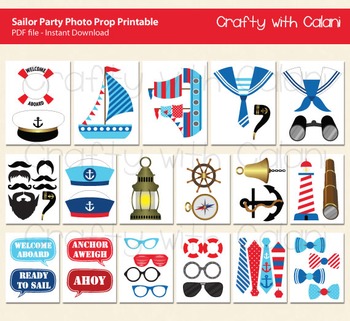 nautical party photo booth props