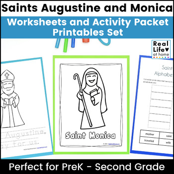 Preview of Saint Augustine and Saint Monica Activities Printable Packet