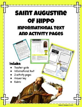 Preview of Saint Augustine of Hippo Informational Text and Activity Pages