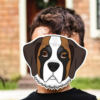 paper mask hpund dog