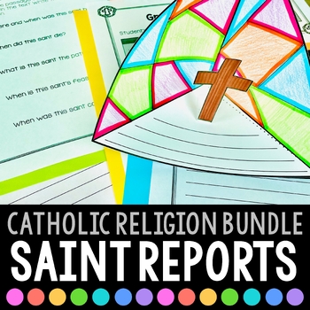 Preview of Saint Biographies & Saint Report Projects