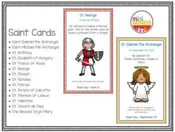 Preview of Saint Cards