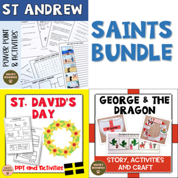 Preview of Saint David | Saint Andrew | Saint George and The Dragon | UK Teachers