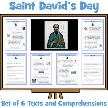 Preview of Saint David's Day Texts and Comprehensions
