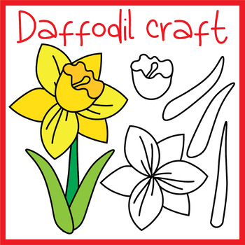 Preview of Saint David's Day - Spring Daffodil Craft | Flower Craft