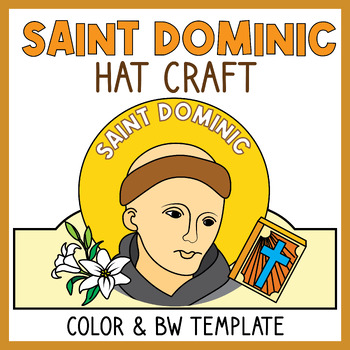 Saint Dominic Hat Printable Activities and Craft, Catholic Schools