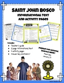 Saint John Bosco Informational Text and Activity Pages for