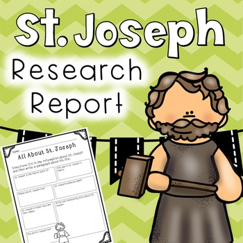Preview of Saint Joseph/ St. Joseph Research Report - FREEBIE