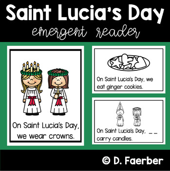 Preview of Saint Lucia's Day: Emergent Reader with Differentiated Word Work - Holiday Book