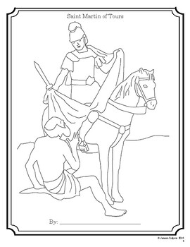 st martin of tours coloring page
