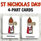 Saint Nicholas Day 4 Part Cards for Christmas Holiday Activities