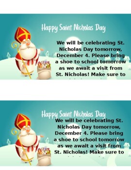 Preview of Saint Nicholas Day Flyer