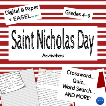 Preview of Saint Nicholas Day NO PREP Passage & Activities