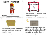 Saint Nicholas Mini Book, and Coloring Page