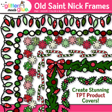Saint Nick Christmas Clipart: Page Borders & Frames Clip A