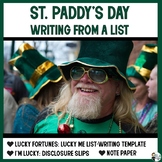 Saint Paddy's Day: Writing from a List