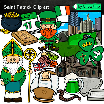 Preview of St. Patrick Clip Art commercial use /Saint Patrick History Clip art