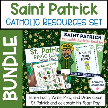 Preview of Saint Patrick Feast Day Catholic BUNDLE | Bingo | Story | Reflections