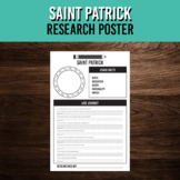 Saint Patrick History Research Poster Template | March Activity