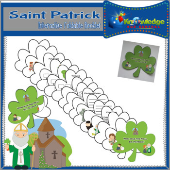 Preview of Saint Patrick Interactive Foldable Booklet - EBOOK