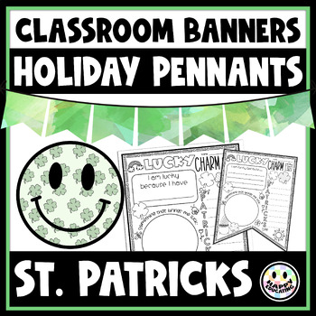 Preview of Saint Patrick's Day Flag Worksheet - Create a Classroom Banner