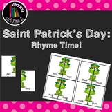 Saint Patrick's Day CVC Rhyming Match Game