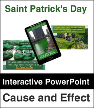 Preview of Cause and Effect Saint Patrick's Day Review NO PREP