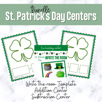 Preview of Saint Patrick's Day Centers Bundle!