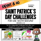 Saint Patrick's Day Challenges | For Use with Seesaw