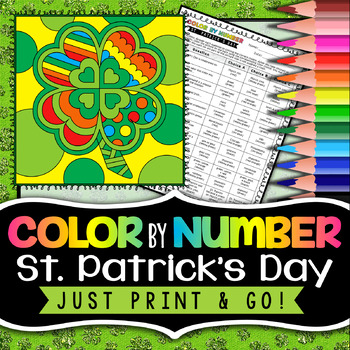 Preview of Saint Patrick's Day - Color By Number