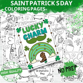 Preview of Saint Patrick’s Day Coloring Pages  (12 HQ Printable Coloring Pages)