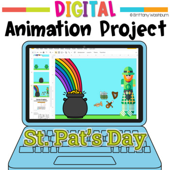 Preview of Saint Patrick's Day Digital Stop Motion Animation Project