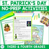 Saint Patrick's Day ELA and Math Activities for 3rd & 4th grades