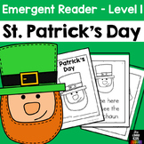 Saint Patrick's Day Emergent Reader Kindergarten