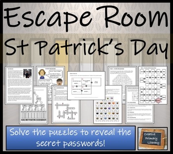 Preview of Saint Patricks Day Escape Room Activity